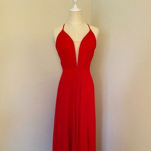Faviana Red Dress, Sz 8